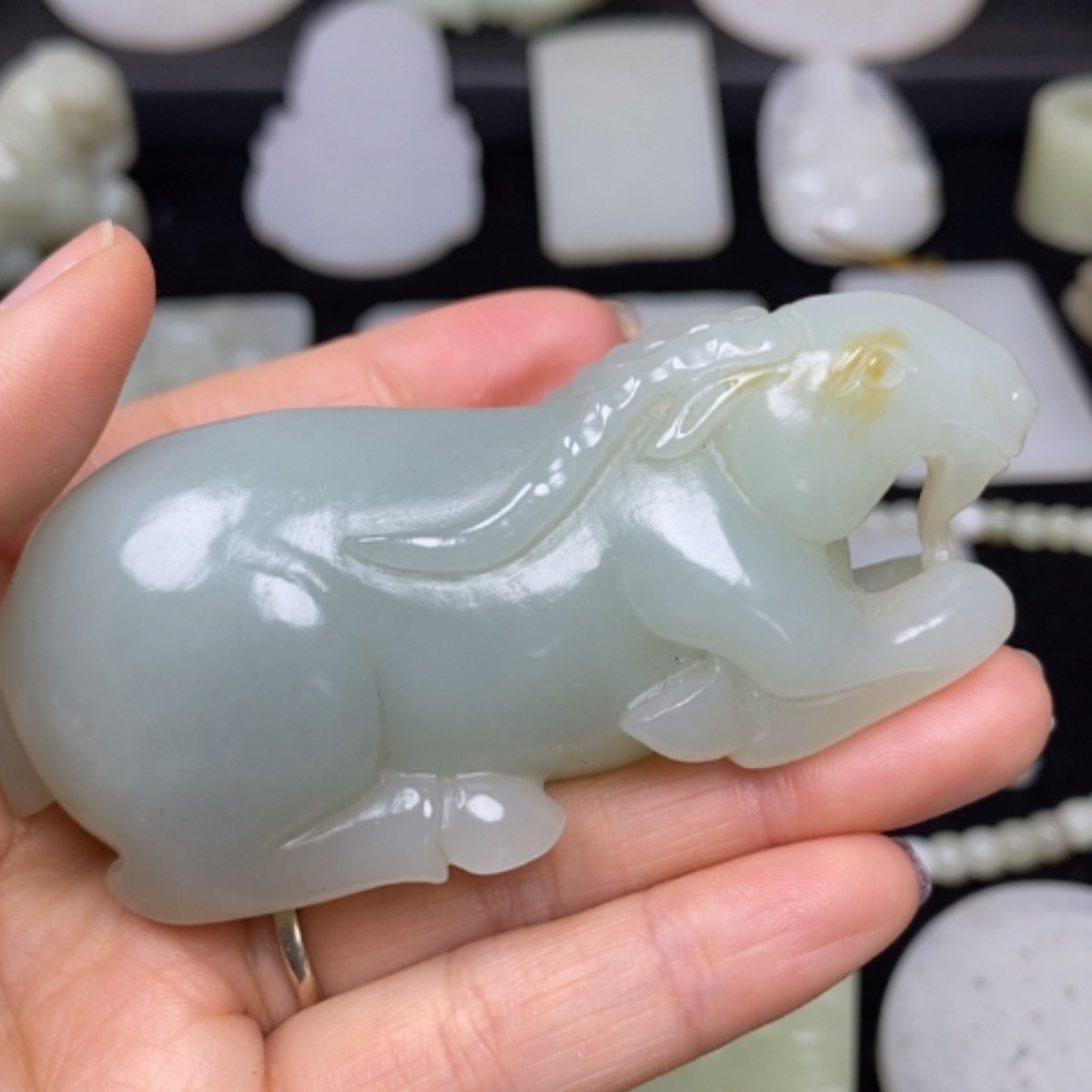 【闪购商品】和田玉挂件未镶嵌周****焙