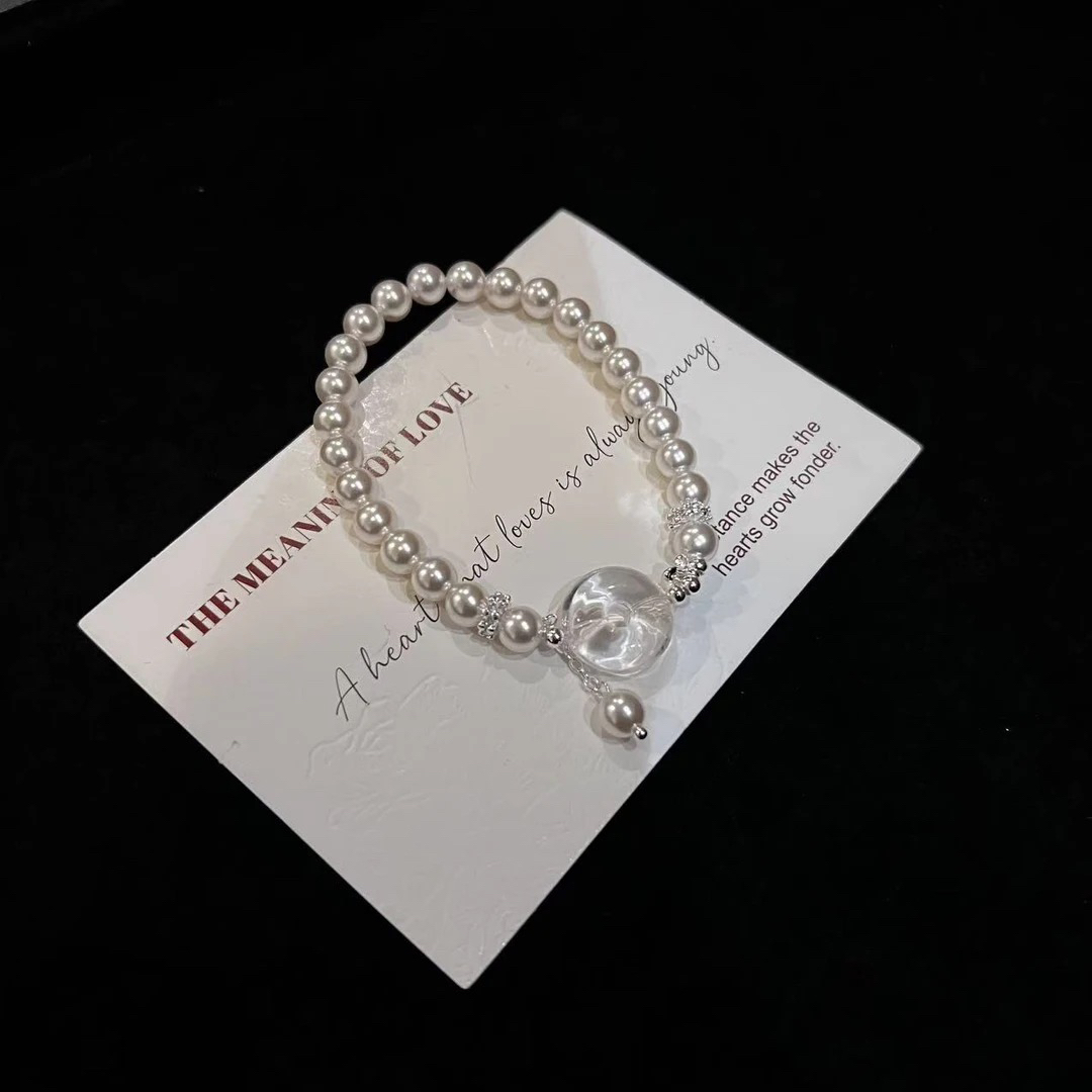 F684 6mm贝珠+平安扣设计款手串 多样性发一