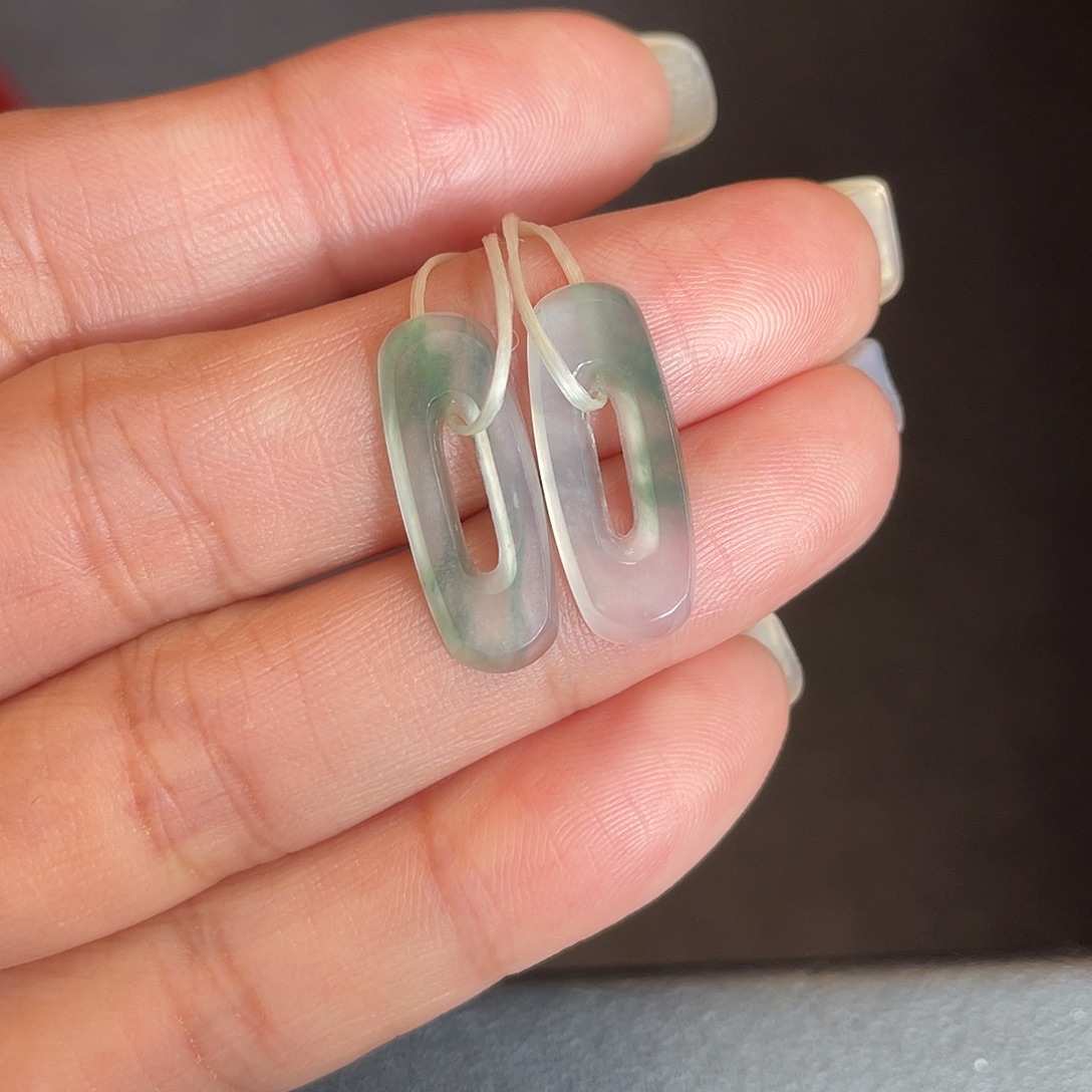 翡翠未镶嵌耳饰111111