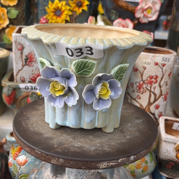 紫砂花盆粗陶材质多肉花盆