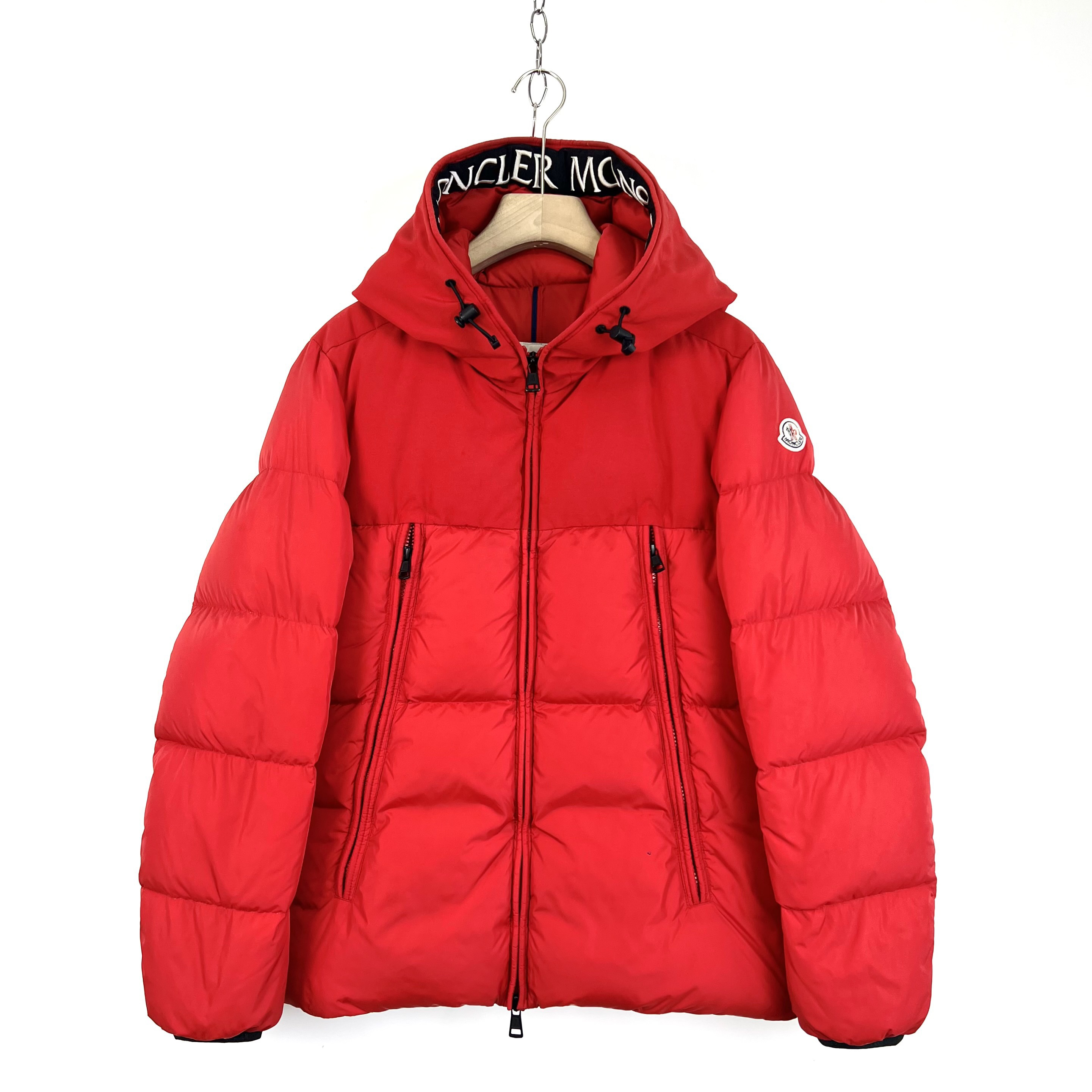 95新 MONCLER 1码/97新/蒙口/Logo帽檐刺绣连帽羽绒服/编码07710