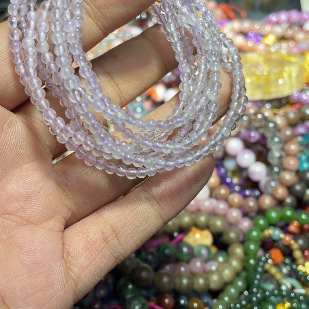 紫晶颈饰银S800镀金镶嵌