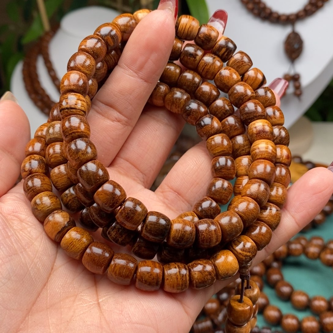 贡木手串/手链天*贡木8×9软油虎皮妖孽纹