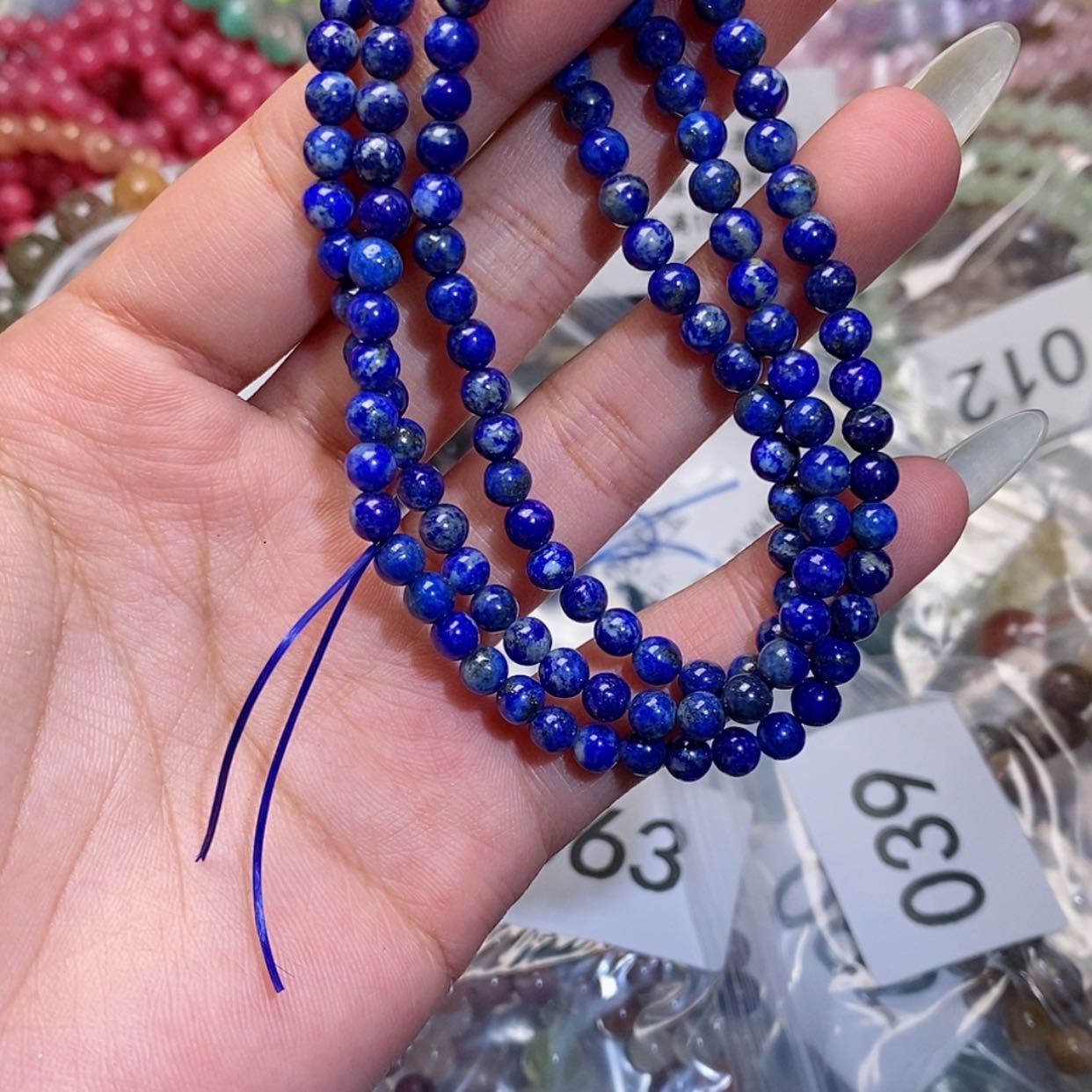 【闪购商品】水晶手链银S925镶嵌061青金