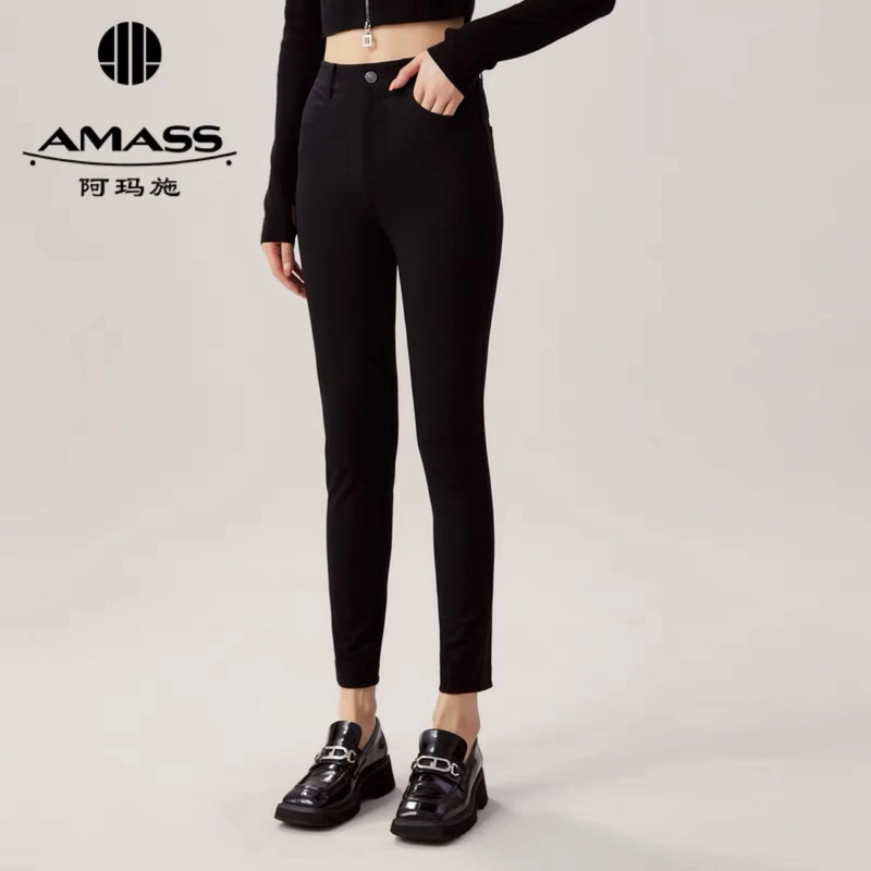 AMASS/阿玛施5100528/5192528经典高腰显瘦美腿魔术小黑裤