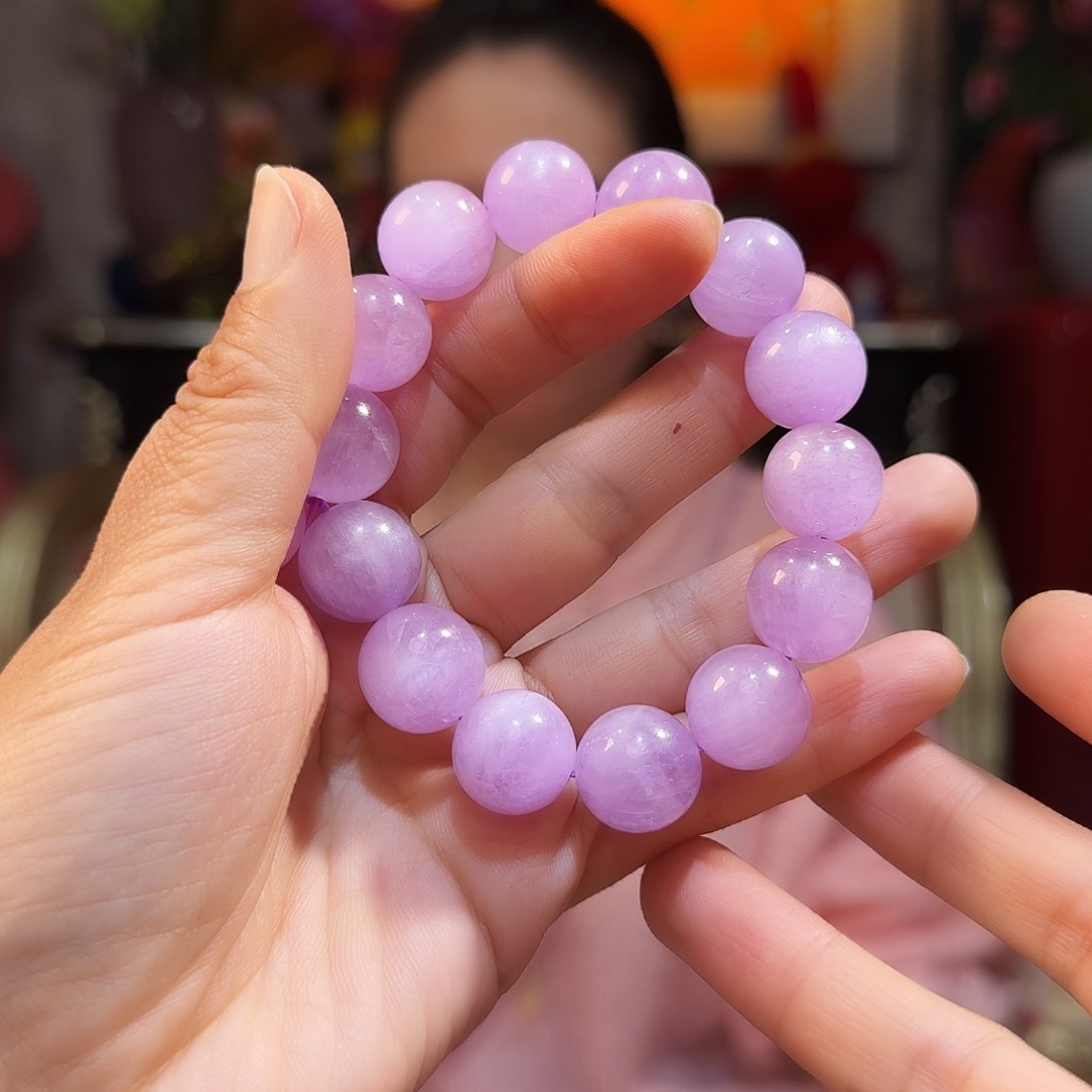 锂辉石手串未镶嵌手串