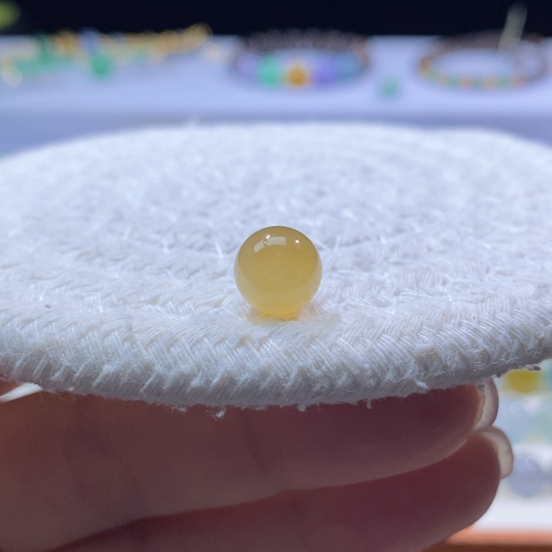 颈饰未镶嵌翡翠冰橙黄卡9.1mm