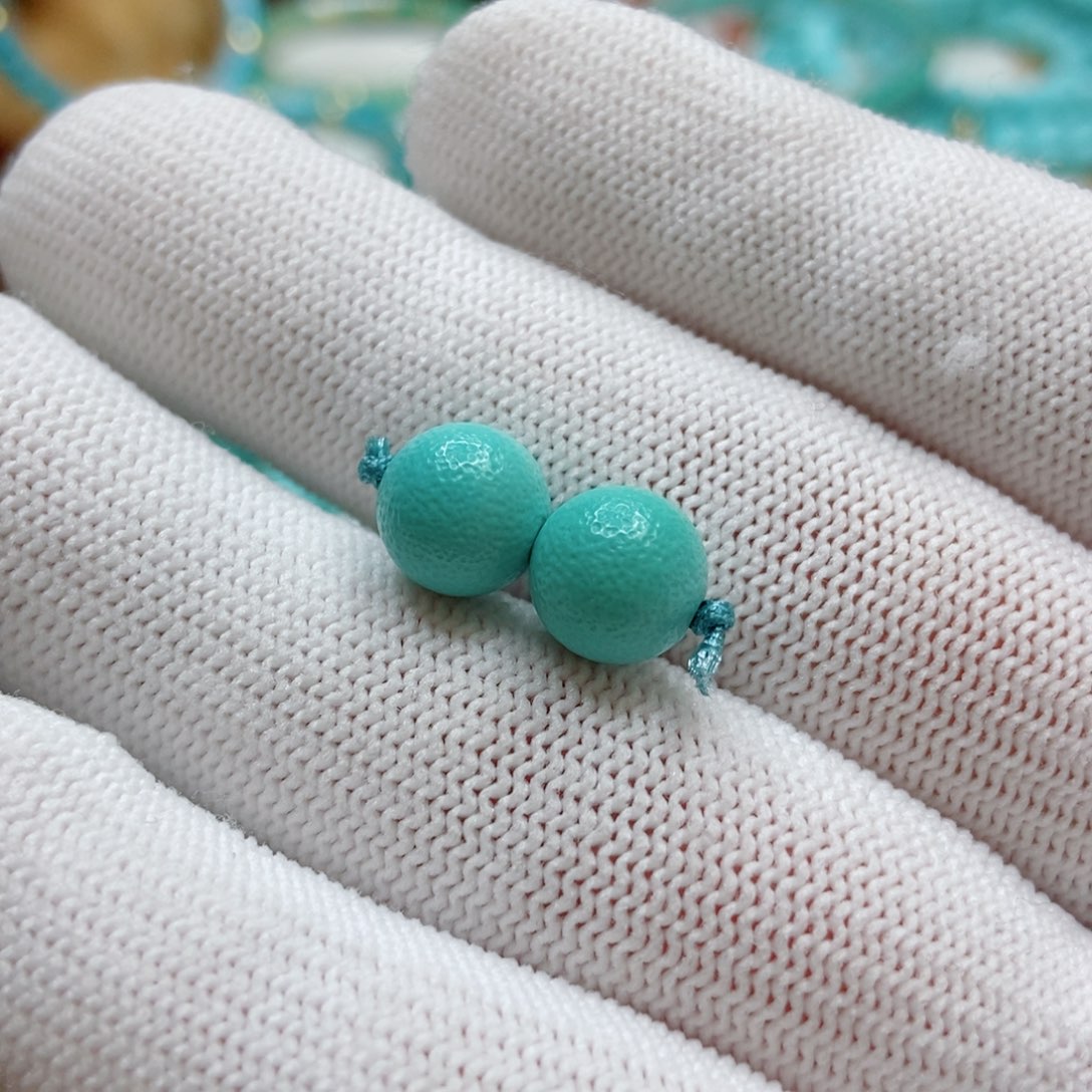 绿松石珠子未镶嵌