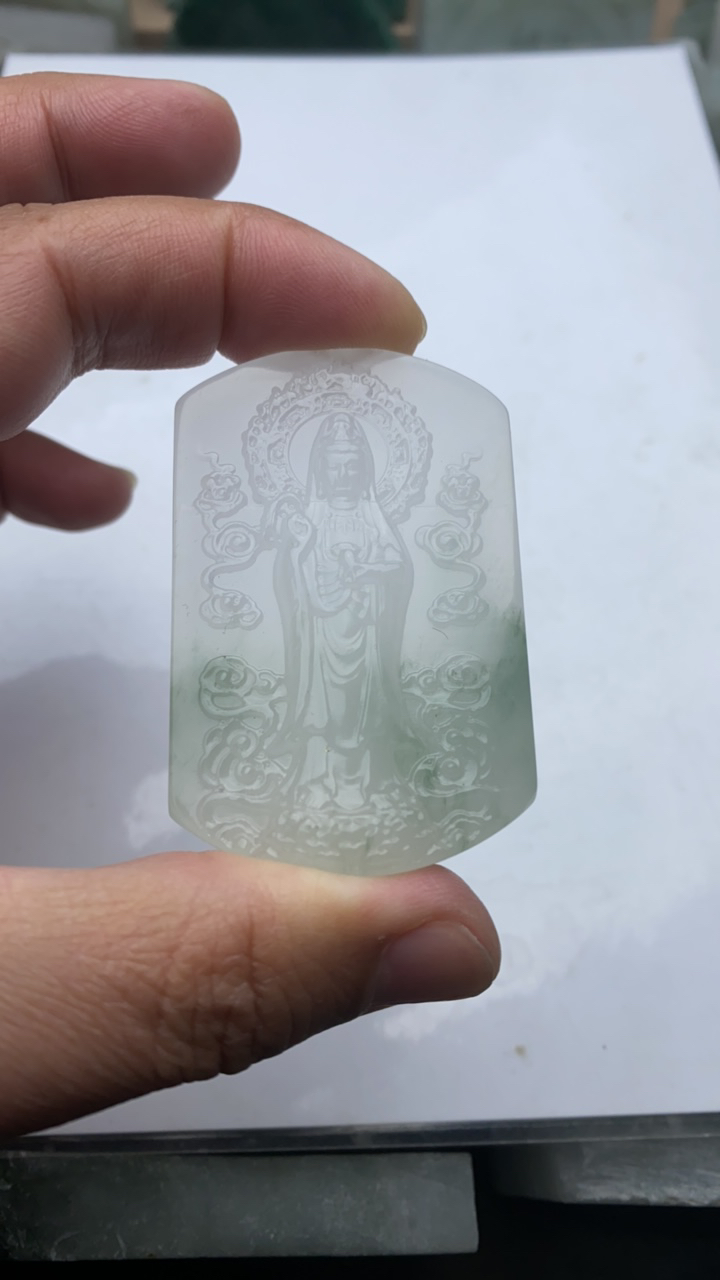 新疆天山冰翠吊坠