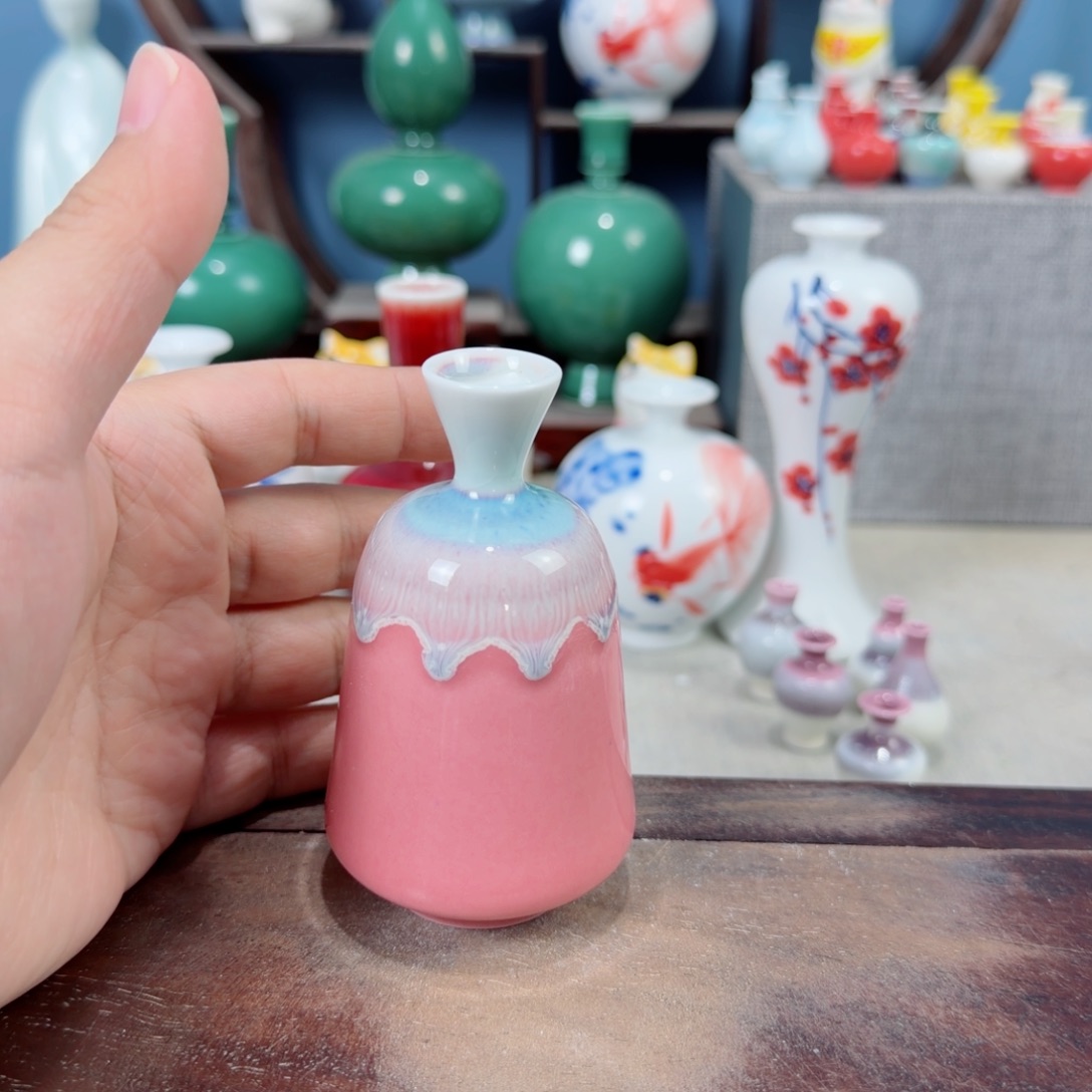 陶瓷手工小花器摆件