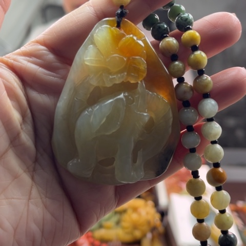 岫玉挂件未镶嵌挂件