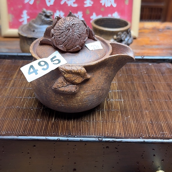 纯手工制作粗陶茶具