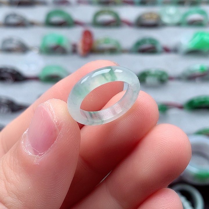 翡翠戒指未镶嵌6号