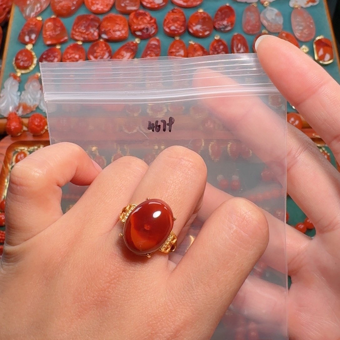 南红玛瑙南红银S925镶嵌