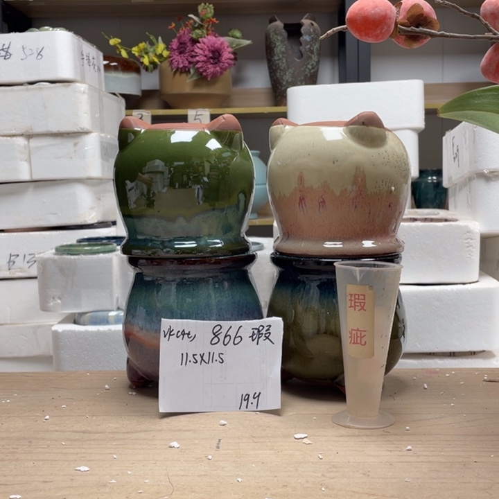 粗陶多肉花盆微瑕866