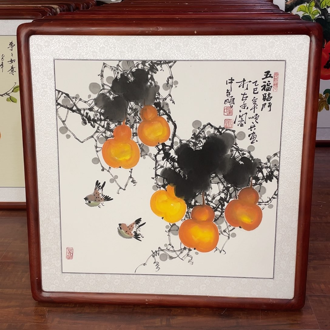 国画带框尺寸63*63厘米