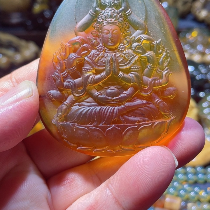 琥珀手链未镶嵌天然