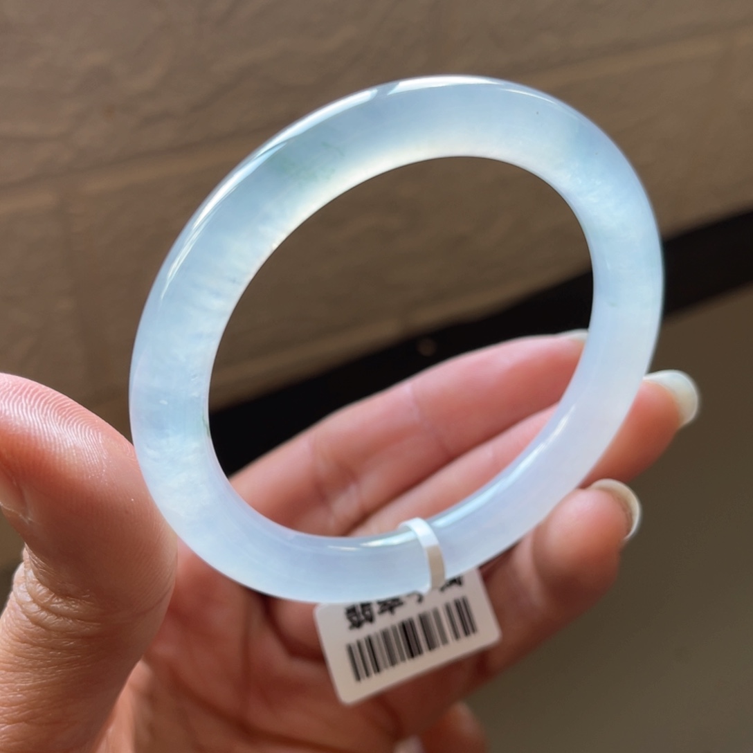 翡翠手镯未镶嵌52.5圈三天鉴赏期