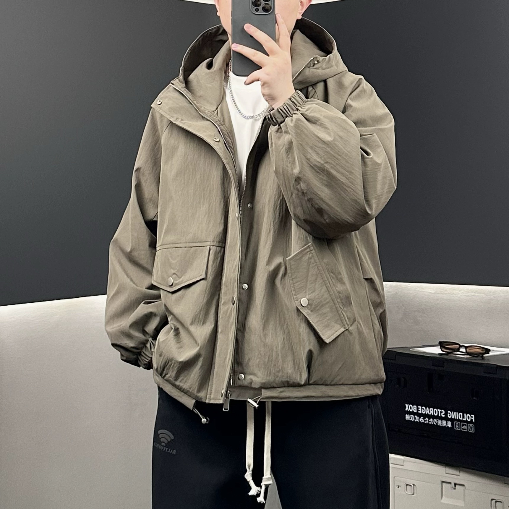 羽绒服休闲百搭连帽宽松潮流日系秋冬