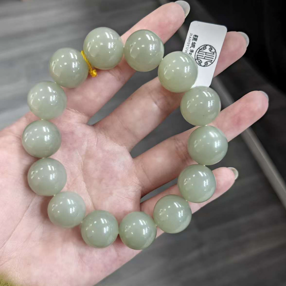 【宫姐甄选】新疆和田玉且末料16手串