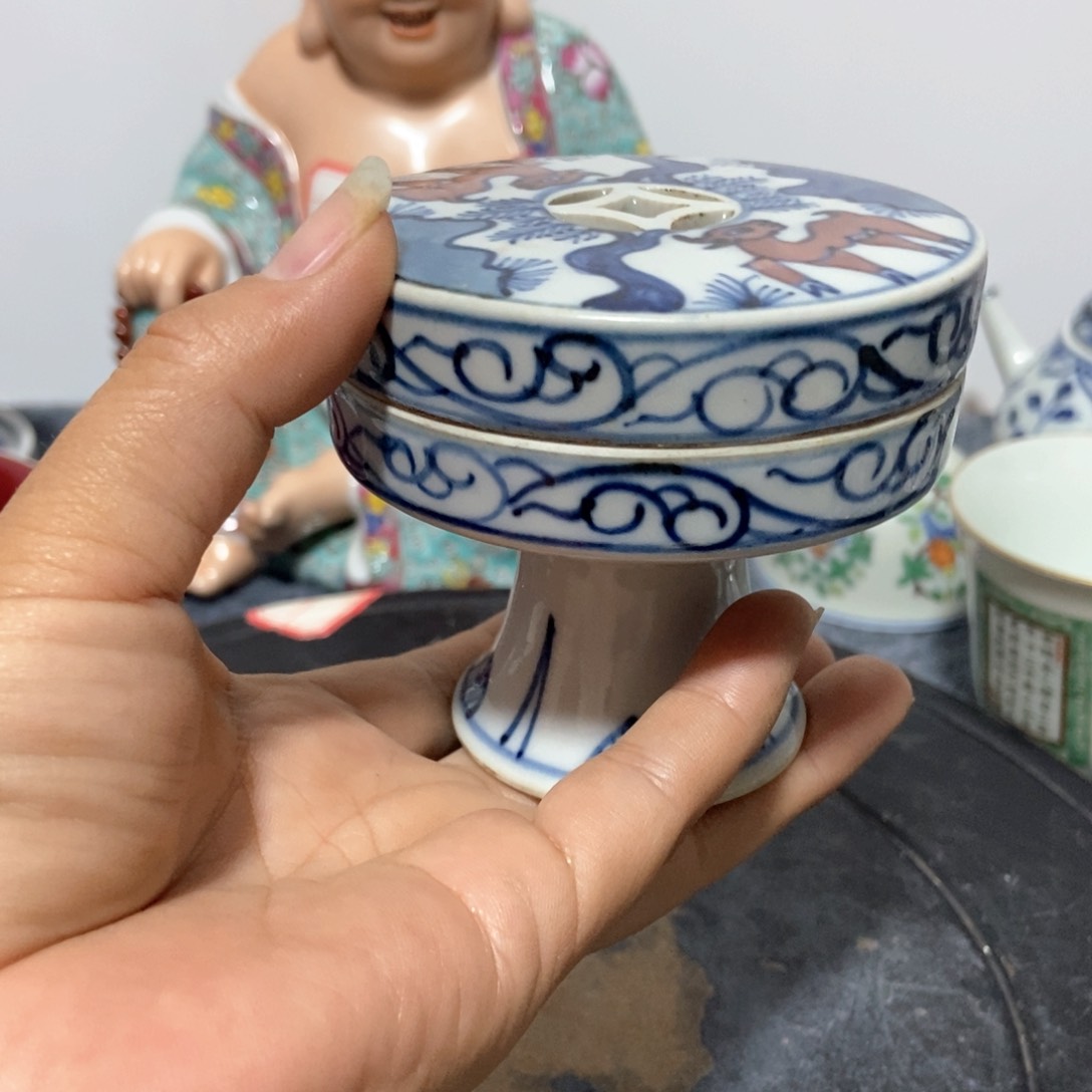 狮**主景德镇陶瓷艺术品