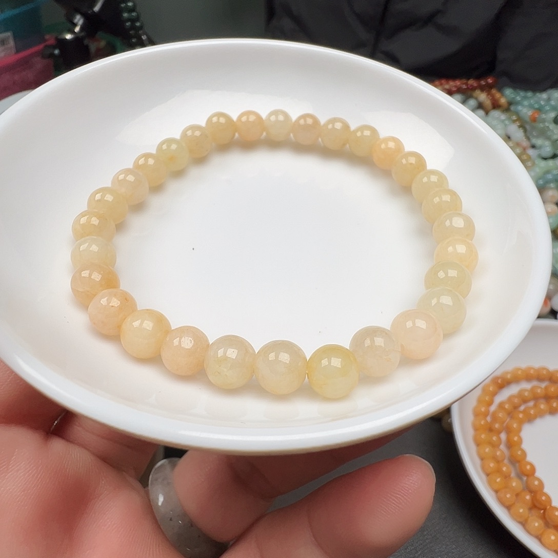 翡翠手链未镶嵌淇****货主老华