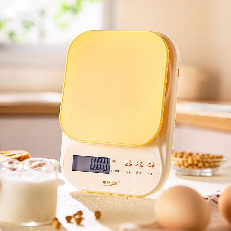 摩登主妇mototo熊猫精准电子秤家用小型烘焙食物秤厨房称克电子称