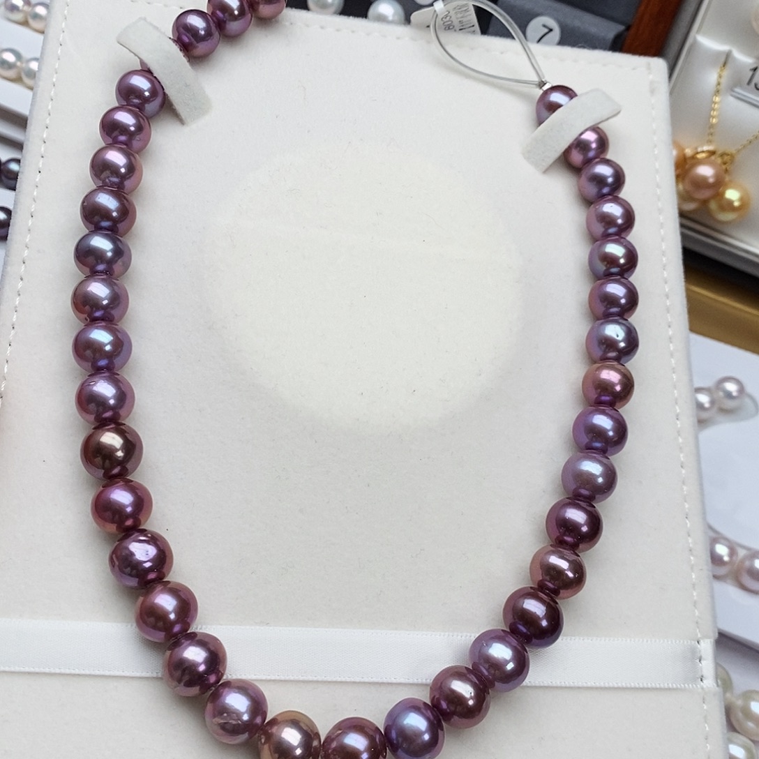 合金淡水珍珠颈饰