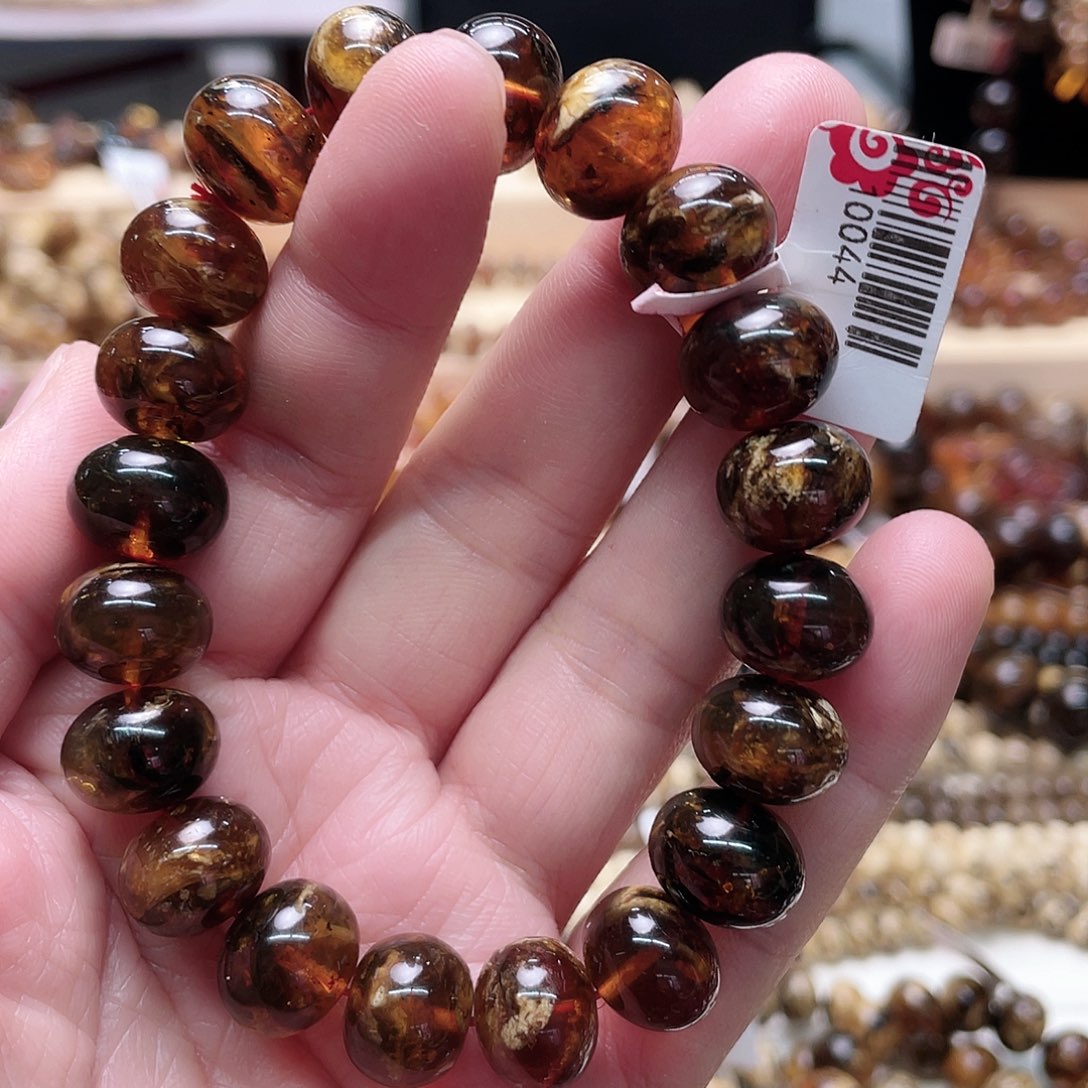 琥珀裸石未镶嵌十三10044