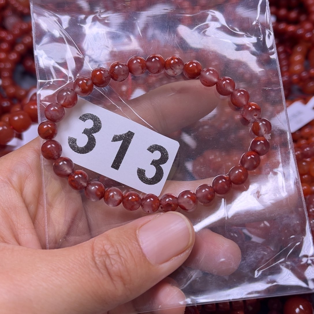 南红玛瑙手链合金酸*