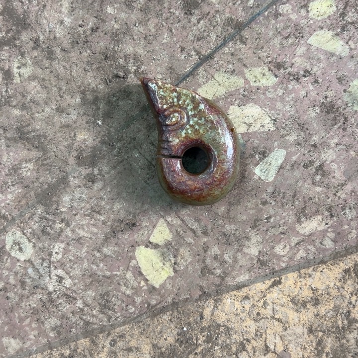 用***1和田玉（青玉）未镶嵌挂件