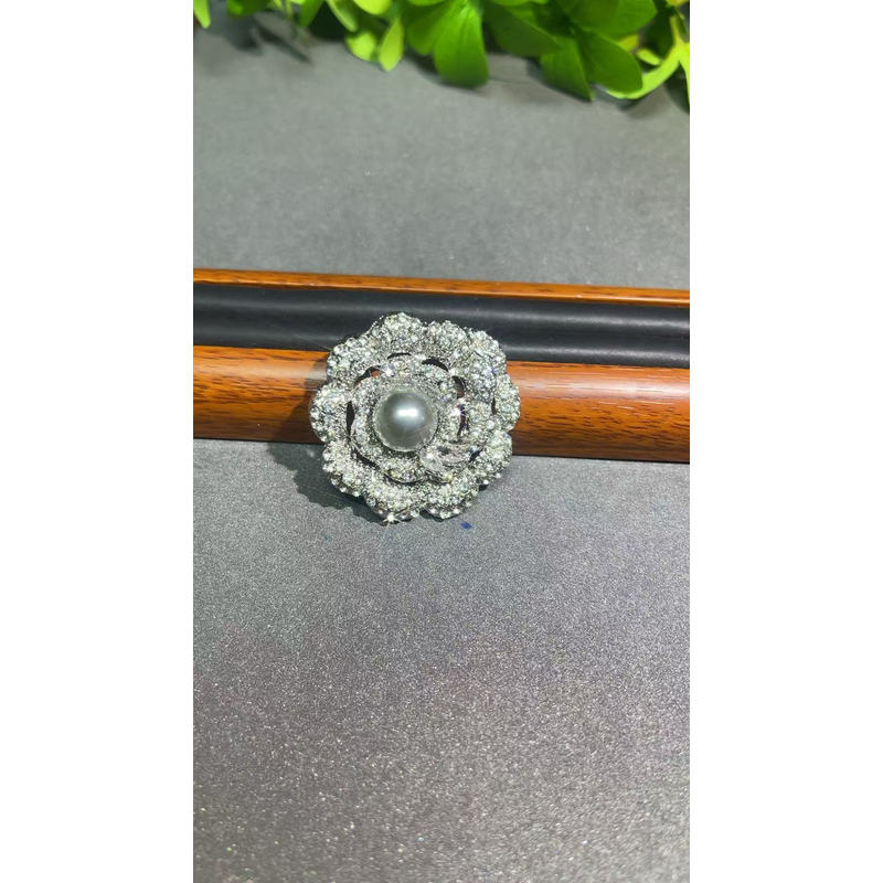 a4112白色玫瑰花胸针多样发