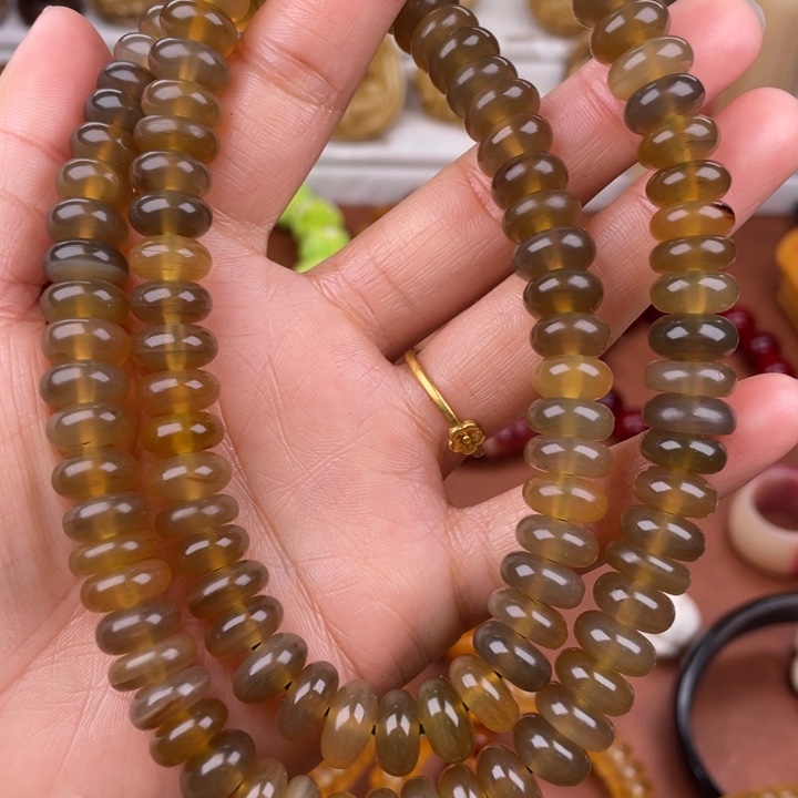 驼骨其他老羊角算盘珠11/108