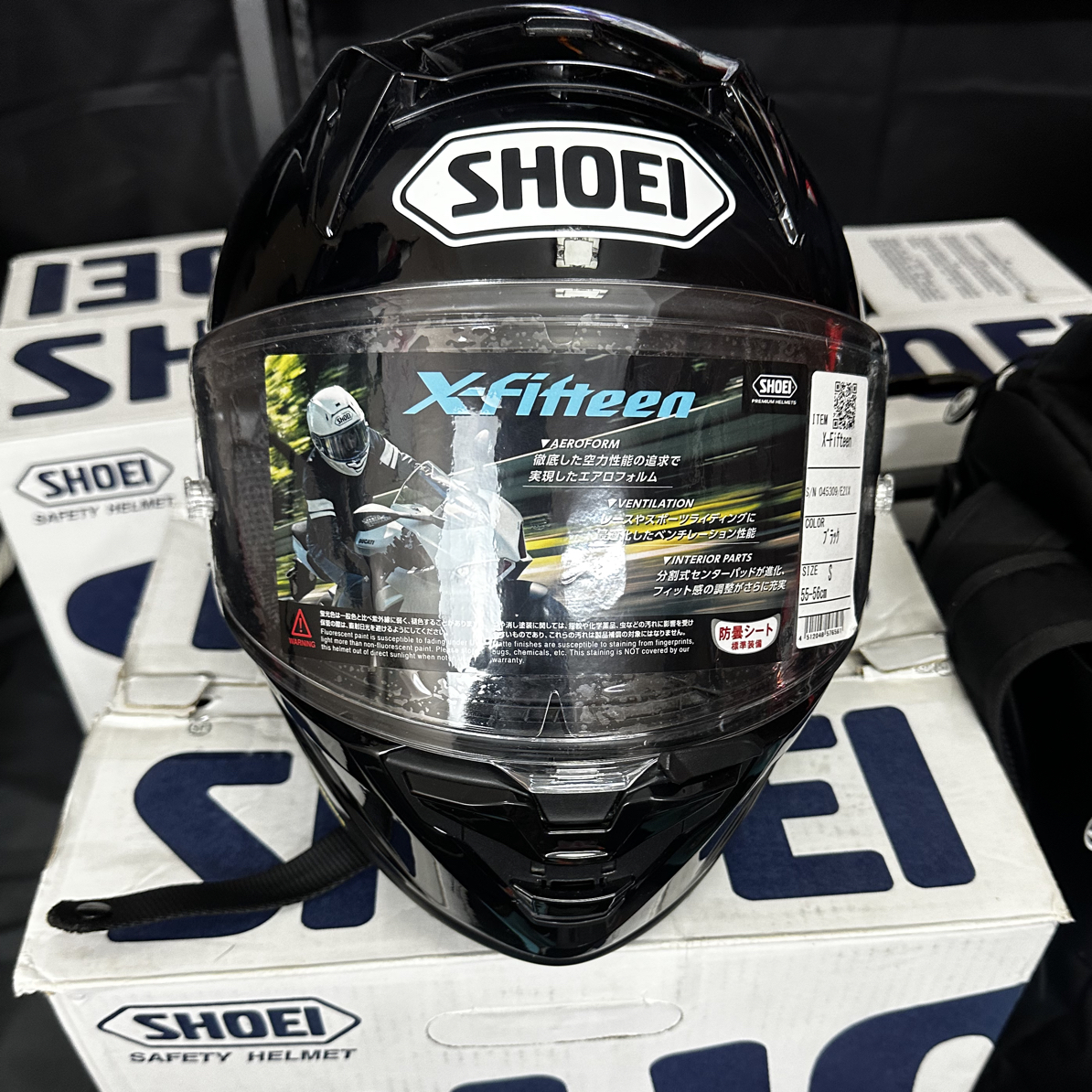 Shoei  x15亮黑s摩托车头盔正品