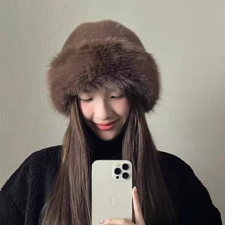 【福利品无吊牌】女款仿貂绒加厚保暖蒙古帽百搭包头护耳雷锋帽