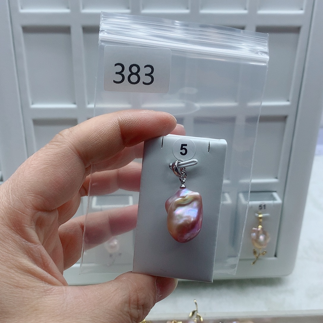 合金淡水珍珠吊坠(不含链)