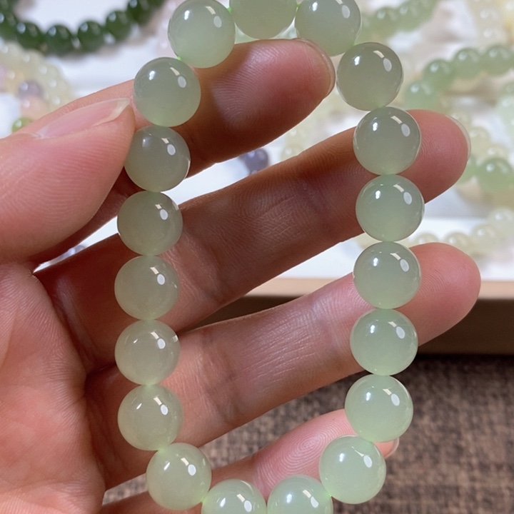 和田玉手串未镶嵌&***埃