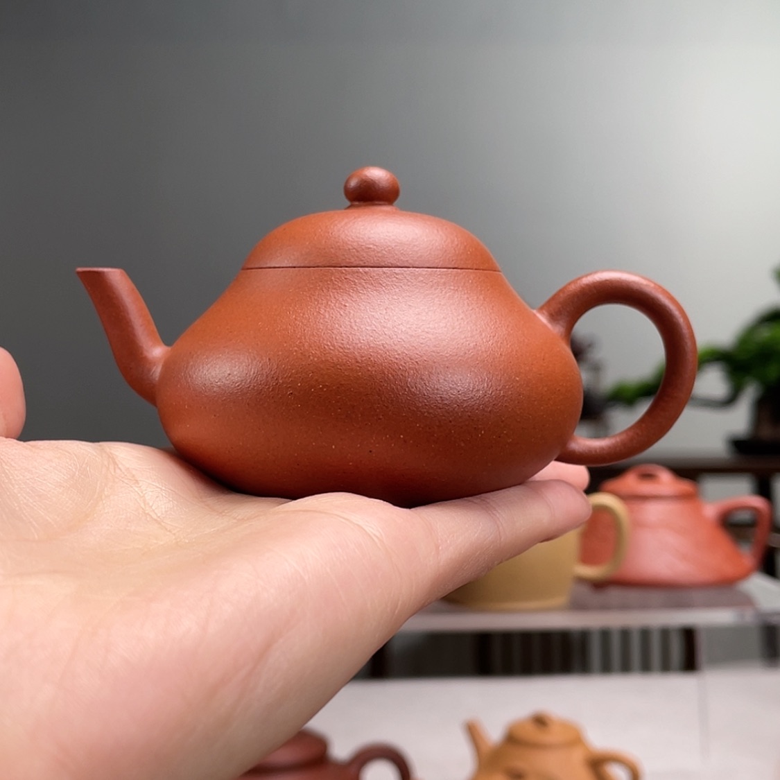 【闪购商品】茶壶紫砂S****6红降坡小梨子容量110cc