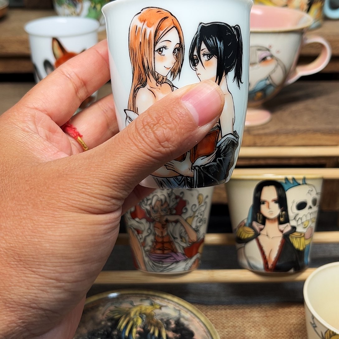 景德镇陶瓷手绘主人杯