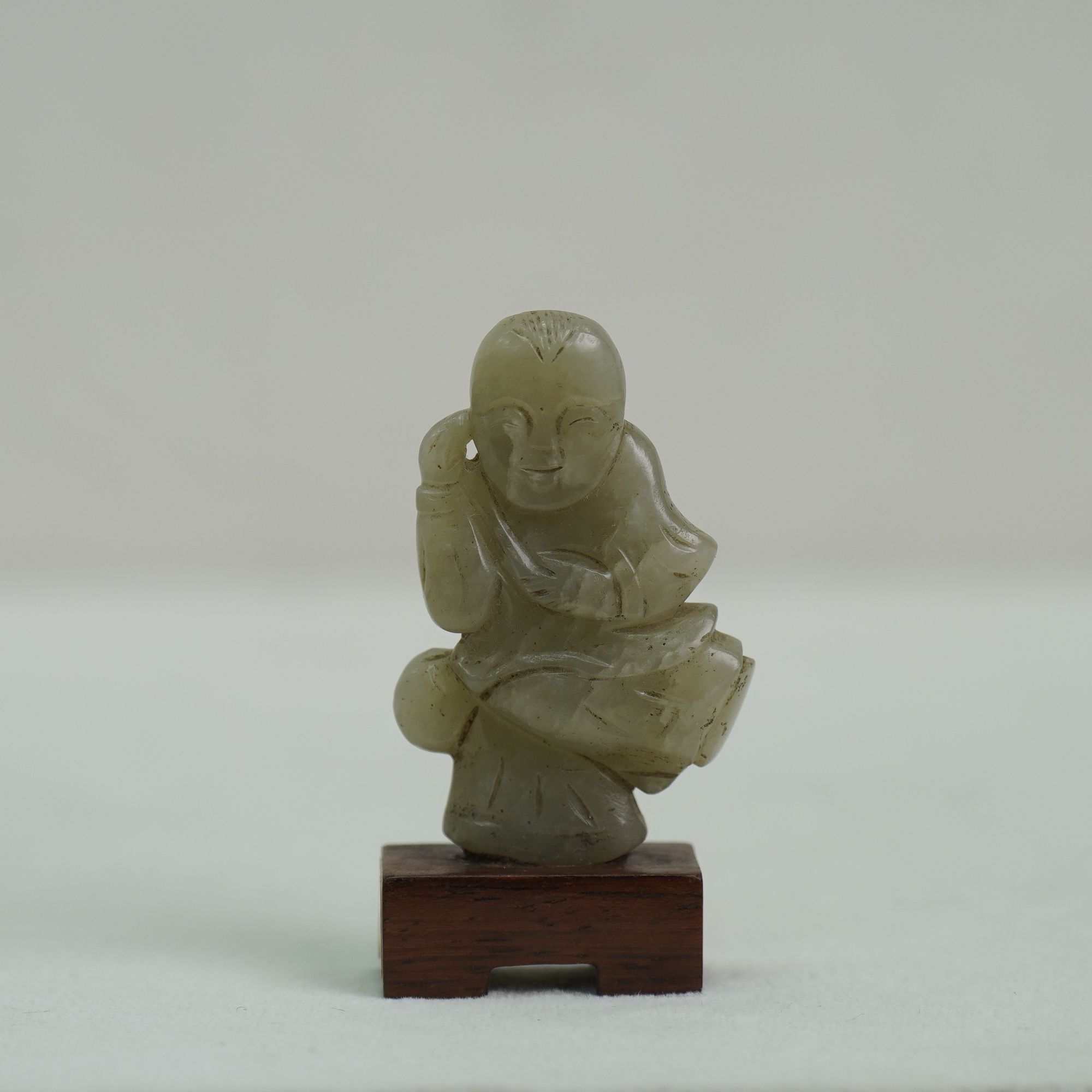 【清】玉石人物挂件-gth612