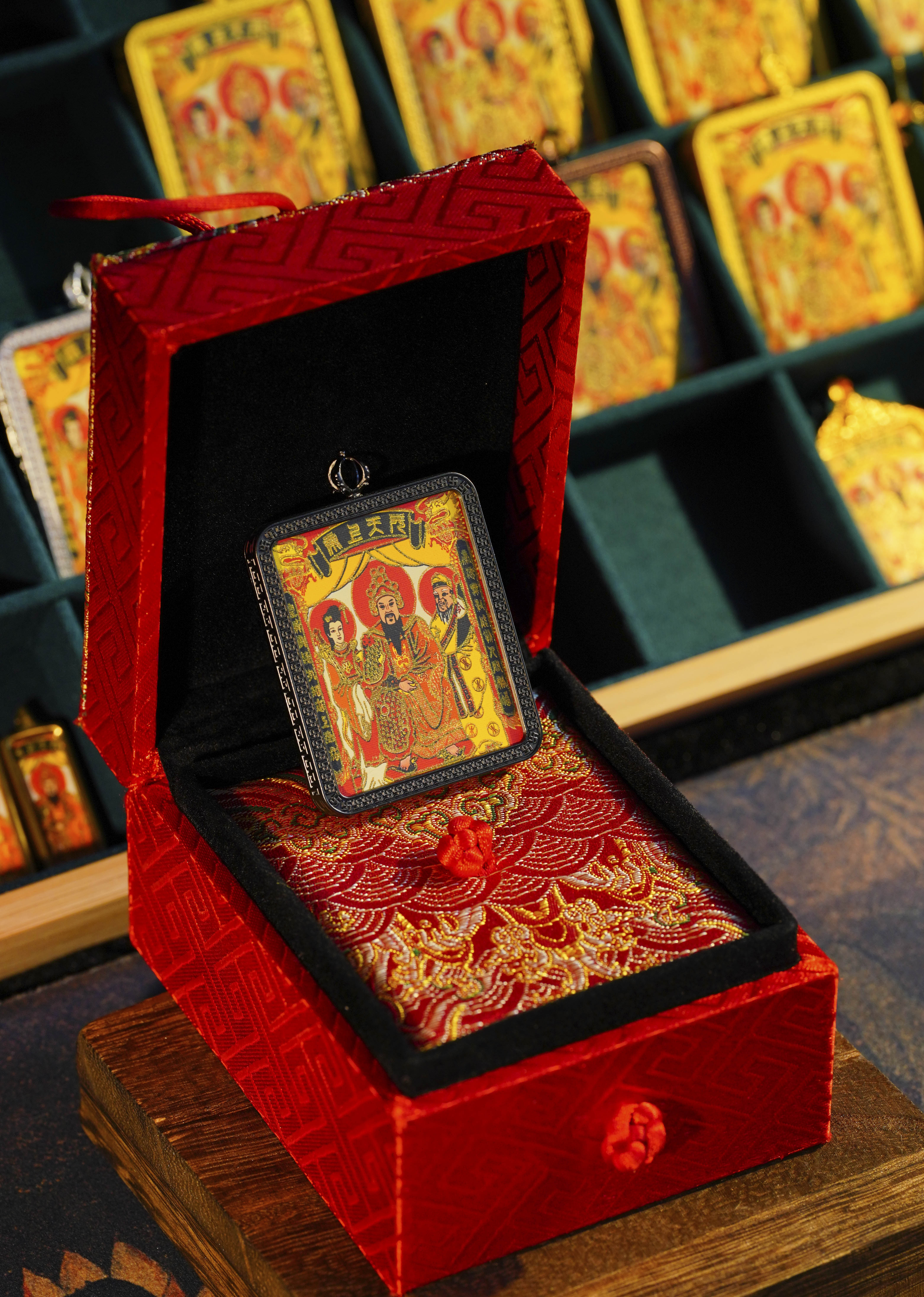 玄武山佛祖公玄天上帝手绘文创吊坠项链