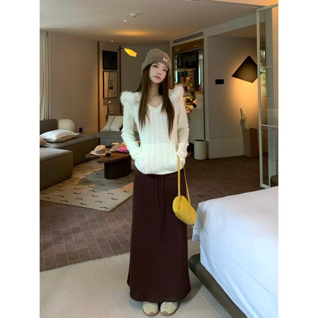 B071果冻裙 巨舒服长裙女垂坠感显瘦半身裙