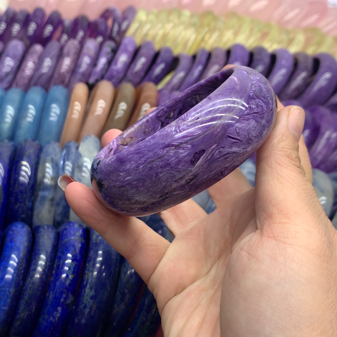 查罗石（紫龙晶）手镯未镶嵌