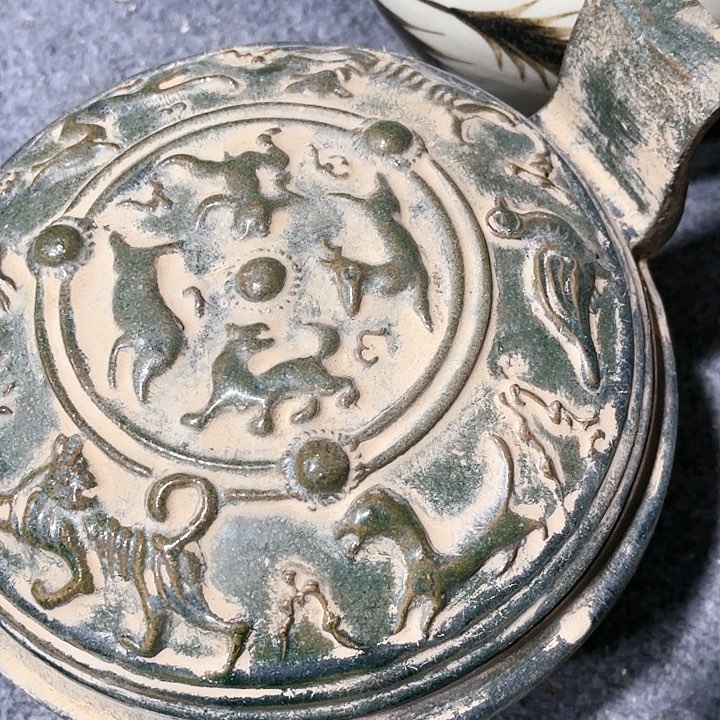 瓦当摆件摆件茶桌茶台陶瓷天*