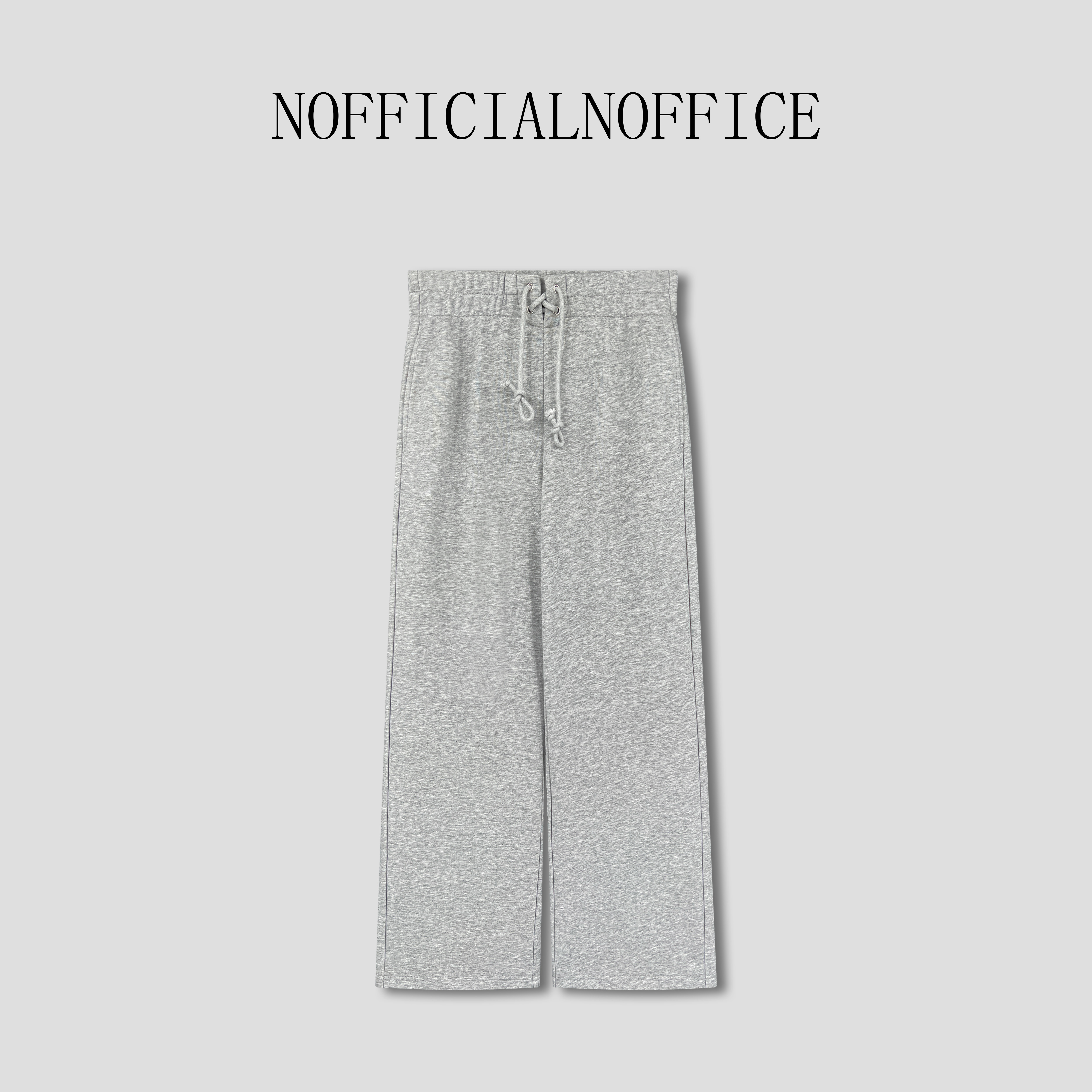 Hooomiee 会呼吸的灰 灰色抽绳百搭简约女士休闲裤Y9-12