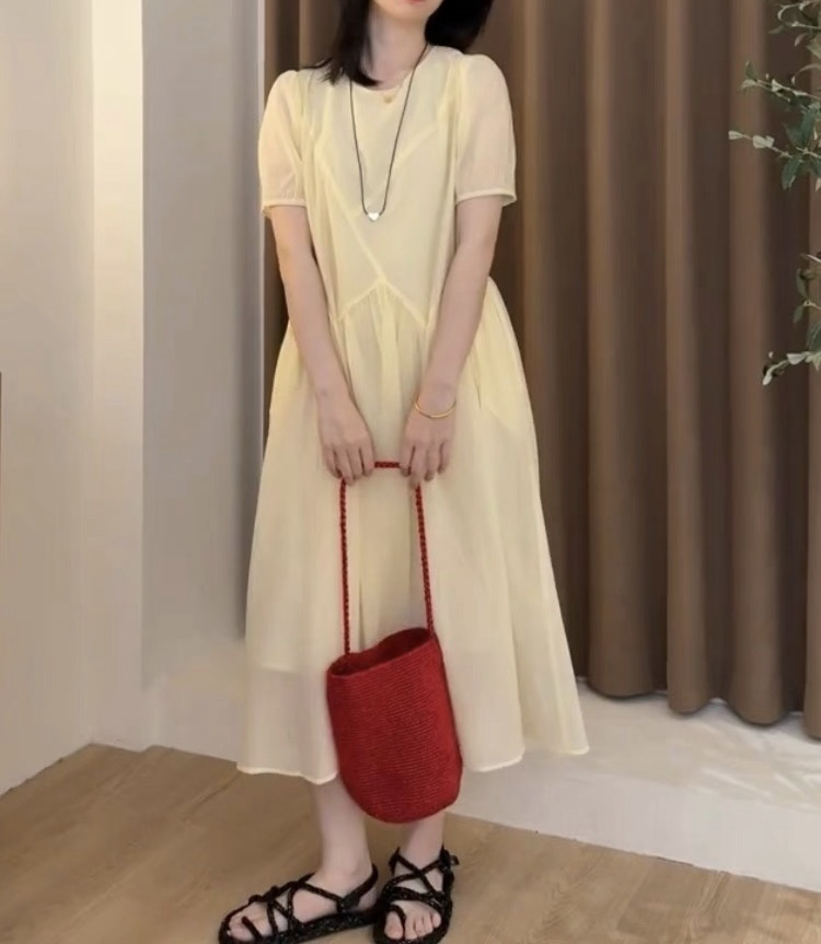 董小姐/夏日绝美小裙温柔气质独特漂亮高级感显瘦雪纺连衣裙