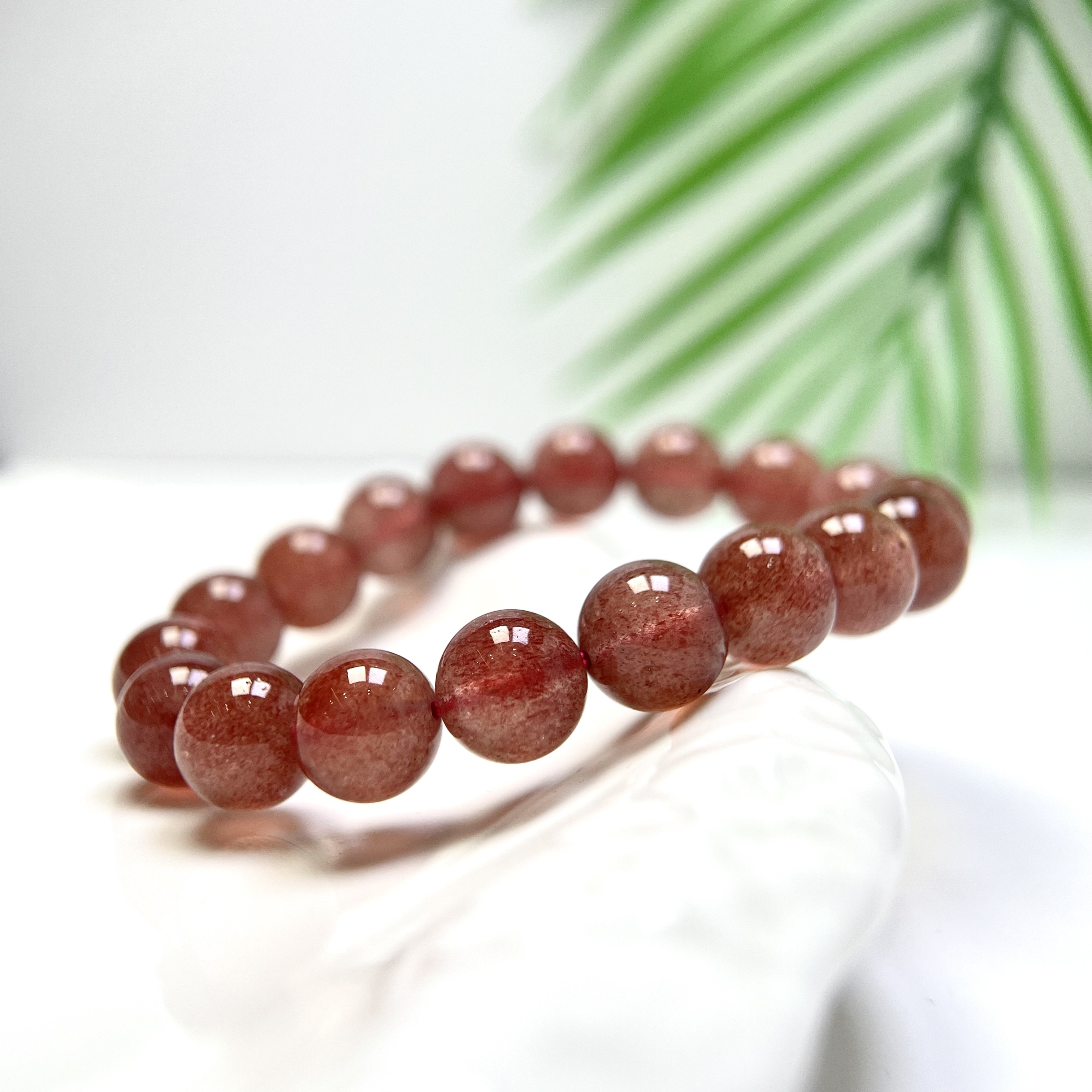 大花瓣草莓晶单圈手串 7-13mm+ 合集 FX-6353