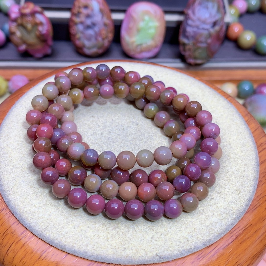 玛瑙手链未镶嵌盐源