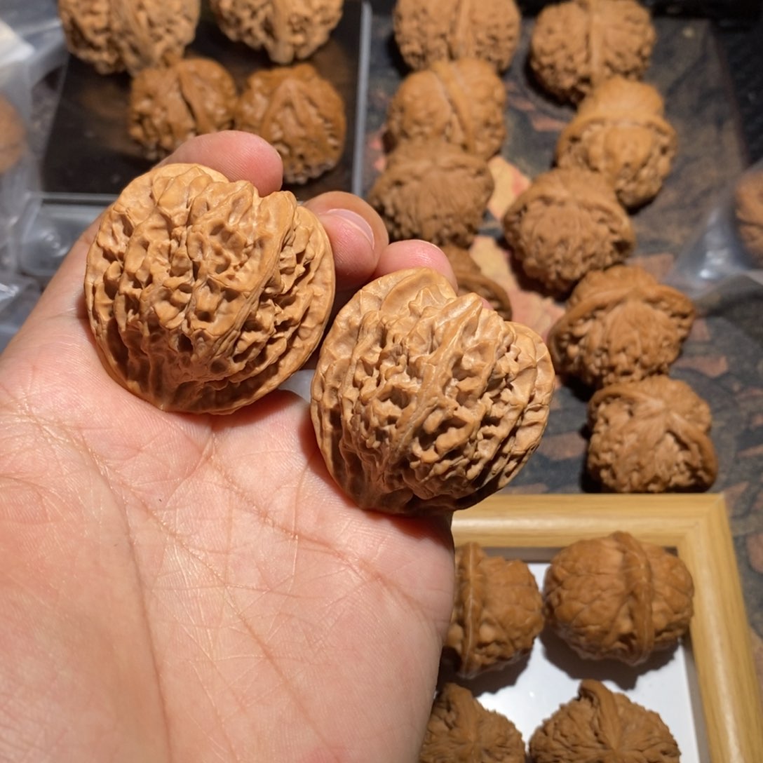 文玩核桃把件40全品苹果圆