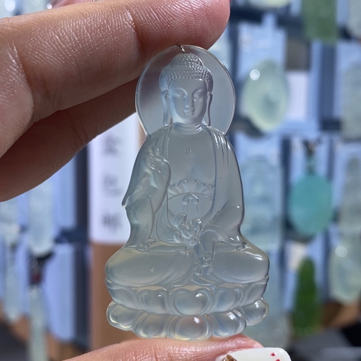 陪***白岫玉未镶嵌颈饰吊坠